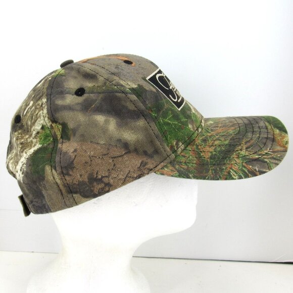 Farnsworth Insurance Inc Patch Embroidered Logo Men's Camo Strap Back Cap Hat - Picture 4 of 8